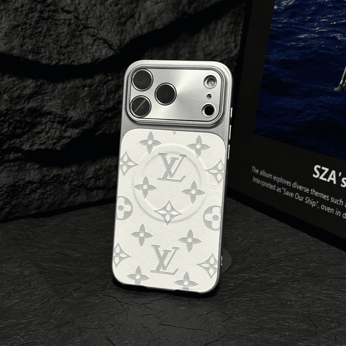 Capa de couro MagSafe para iPhone – Punho magnético & Proteção total