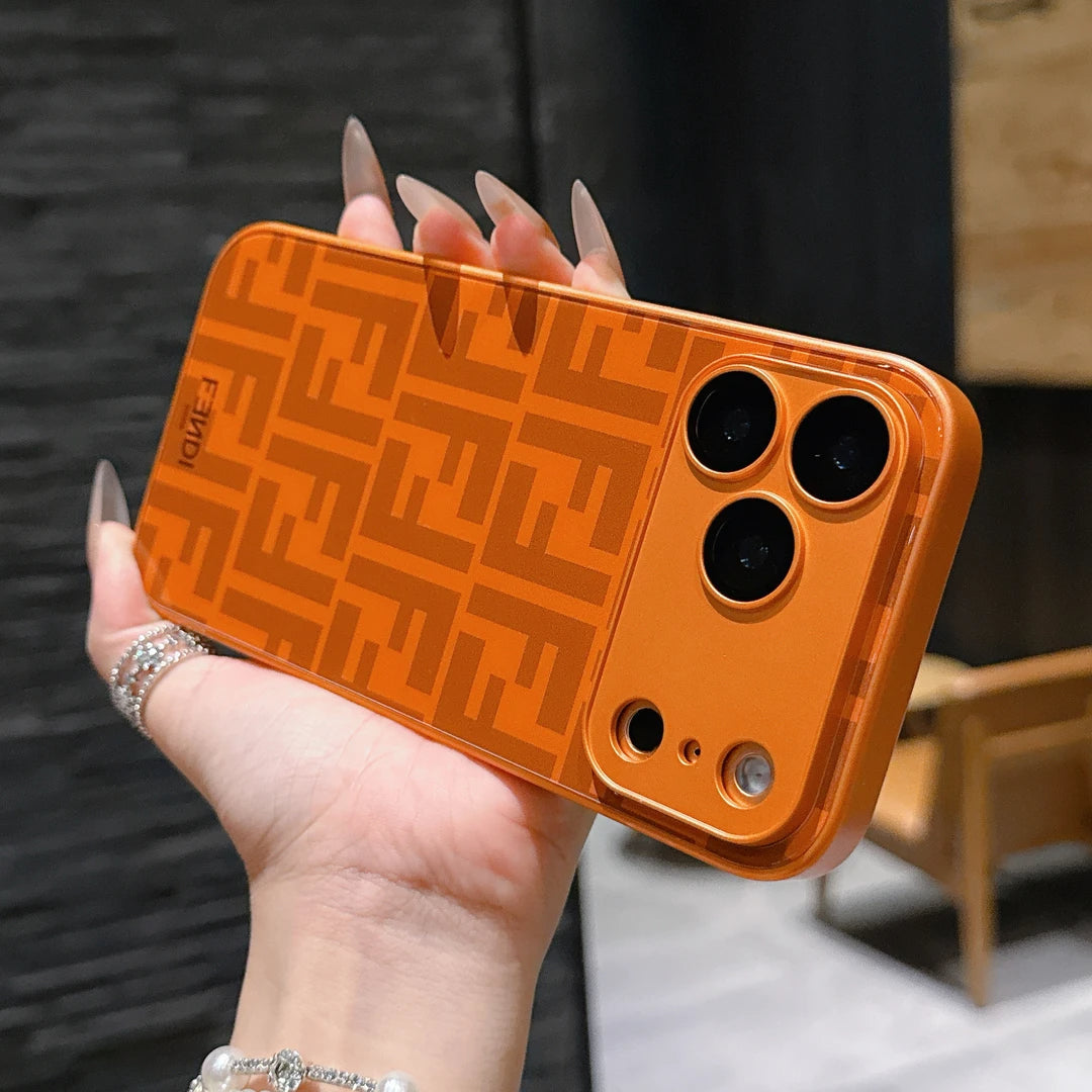 Capa para iPhone à prova de choque com padrão de luxo com proteção para câmera