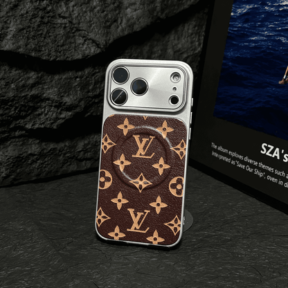 Capa de couro MagSafe para iPhone – Punho magnético & Proteção total
