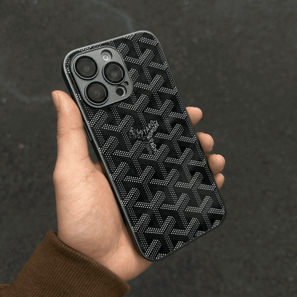 Vinilo o funda para iPhone Monograma geométrico de lujo G-Y