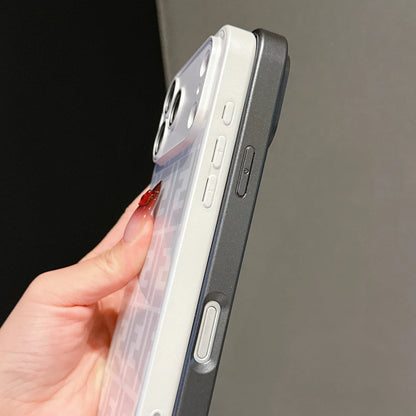 Capa para iPhone à prova de choque com padrão de luxo com proteção para câmera