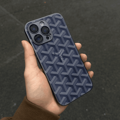 Vinilo o funda para iPhone Monograma geométrico de lujo G-Y