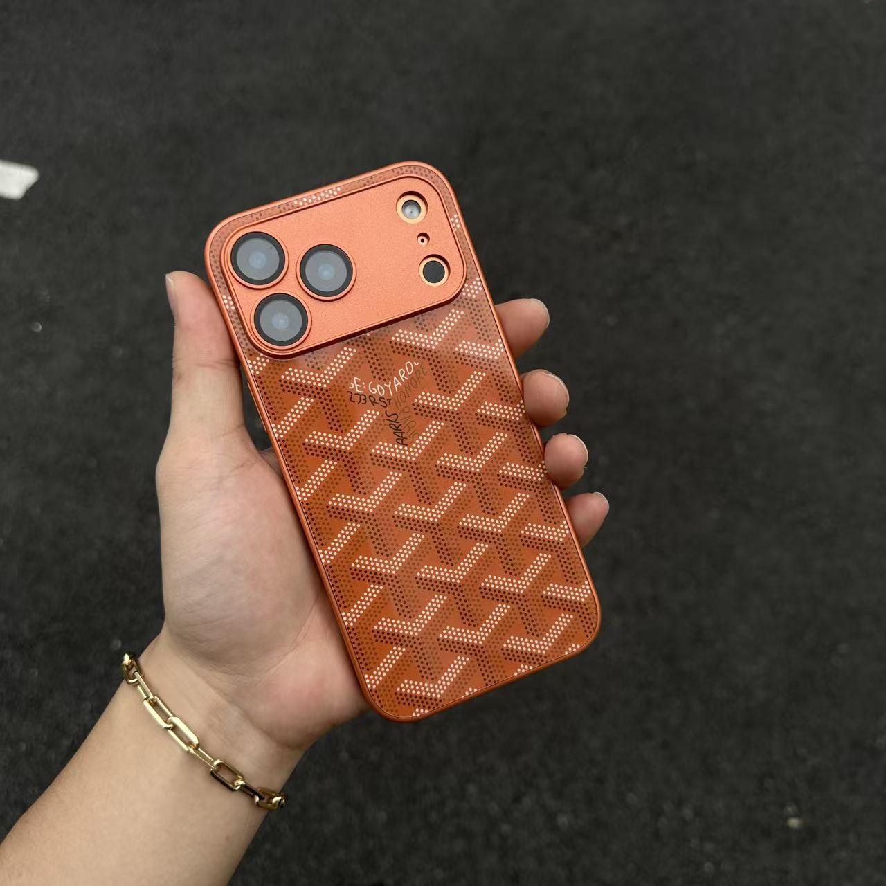 Vinilo o funda para iPhone Monograma geométrico de lujo G-Y