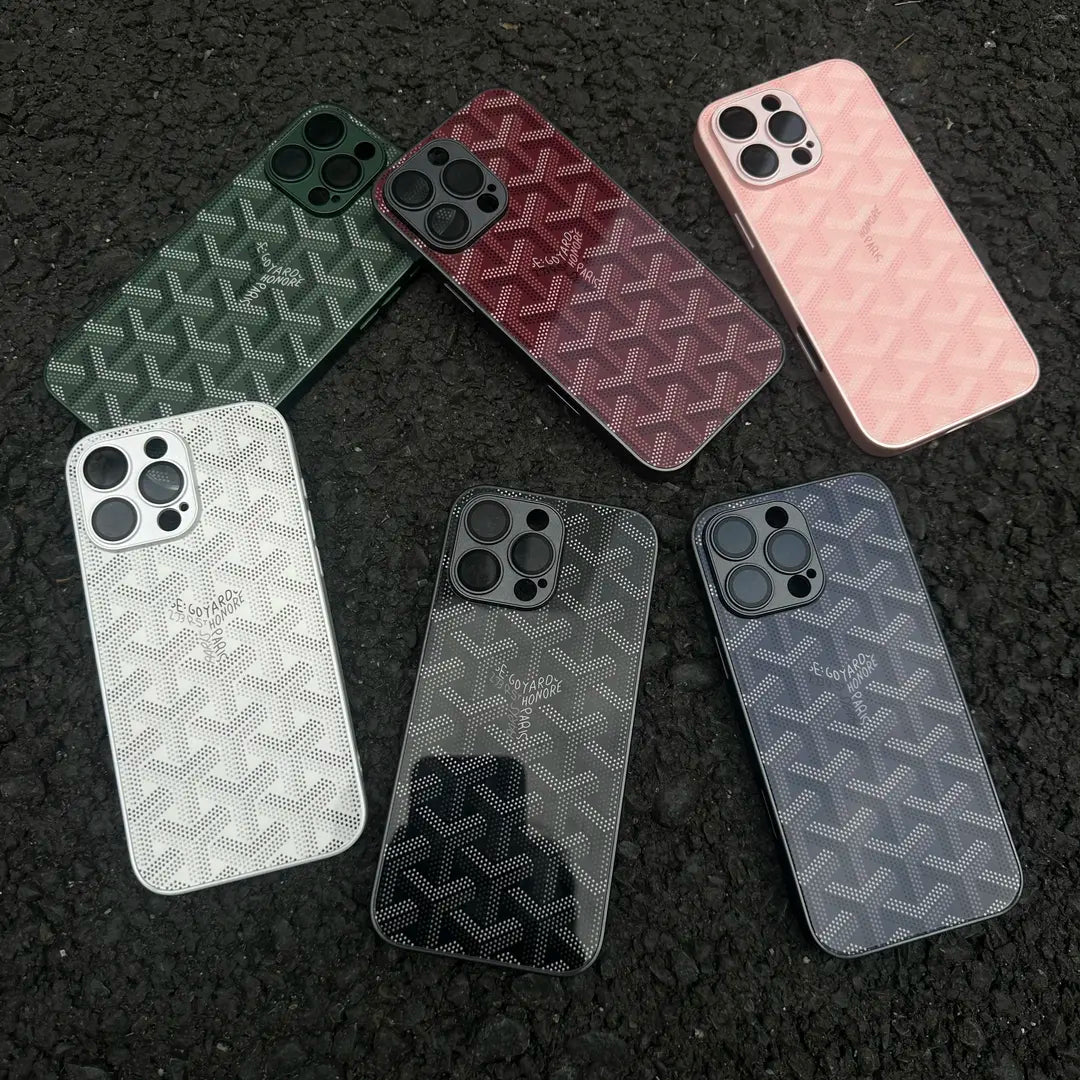 Vinilo o funda para iPhone Monograma geométrico de lujo G-Y