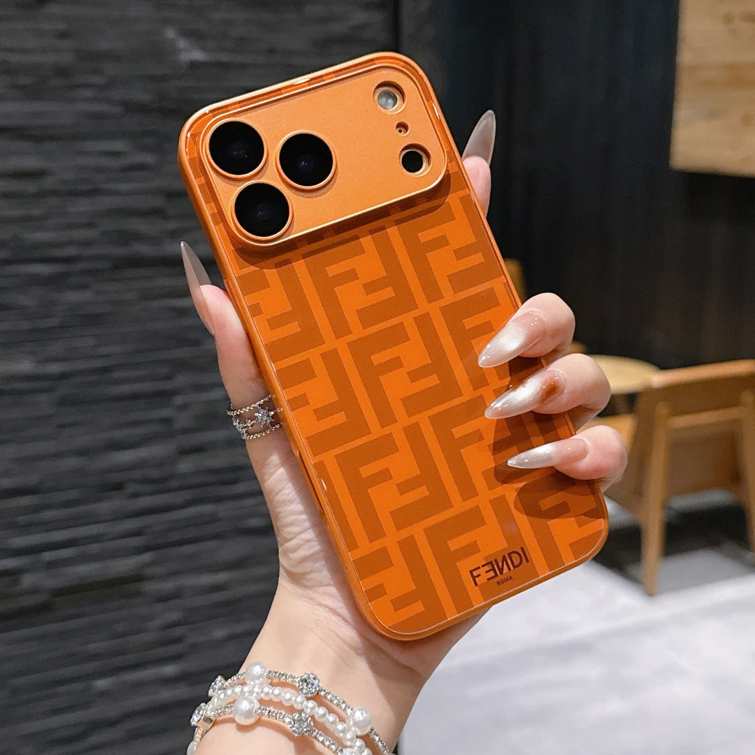 Capa para iPhone à prova de choque com padrão de luxo com proteção para câmera