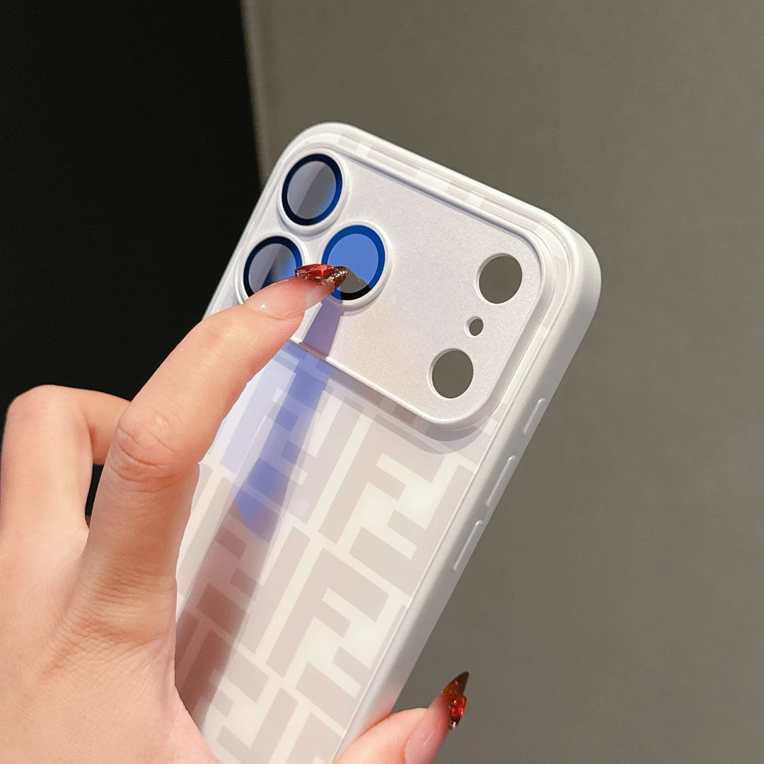 Capa para iPhone à prova de choque com padrão de luxo com proteção para câmera
