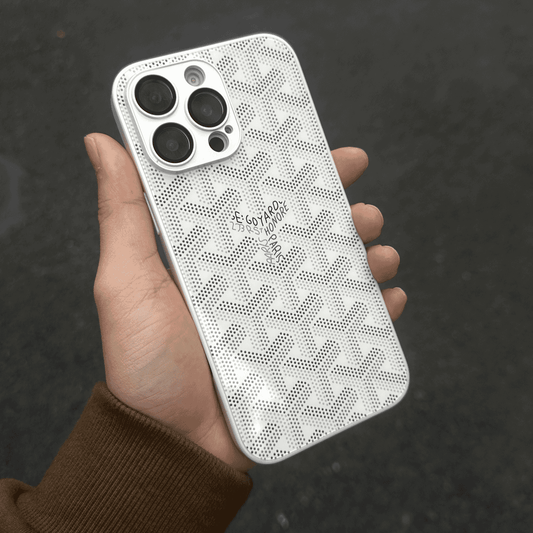 Luksuzen etui za iPhone z geometrijskim monogramom G-Y