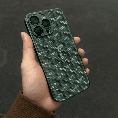 Vinilo o funda para iPhone Monograma geométrico de lujo G-Y
