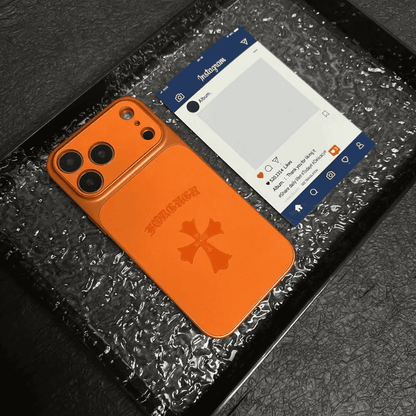 クロムハーツ クロスレザーiPhoneケース