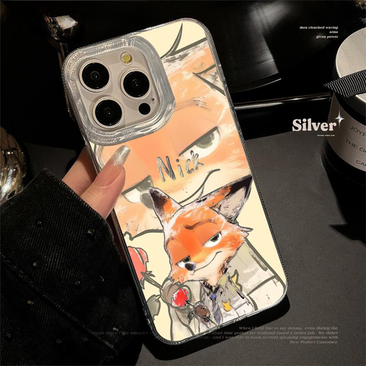 ズートピアにインスパイアされたiPhoneケースセット – ジュディ・ホップス & ニック・ワイルド