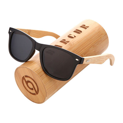 BARCUR Polarisierte Bambus Sonnenbrille Männer Holz sonnenbrille Frauen Marke Original Holz Gläser Oculos de sol masculino