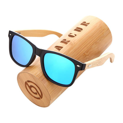 BARCUR Polarisierte Bambus Sonnenbrille Männer Holz sonnenbrille Frauen Marke Original Holz Gläser Oculos de sol masculino