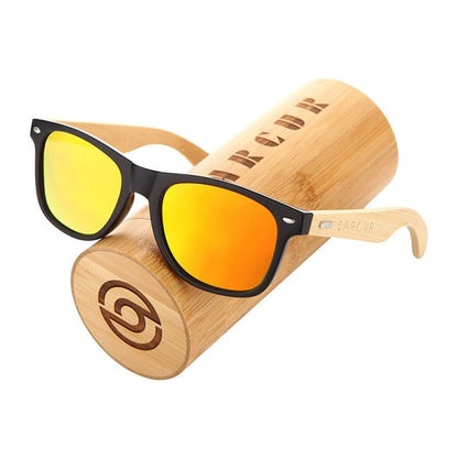 BARCUR Polarisierte Bambus Sonnenbrille Männer Holz sonnenbrille Frauen Marke Original Holz Gläser Oculos de sol masculino