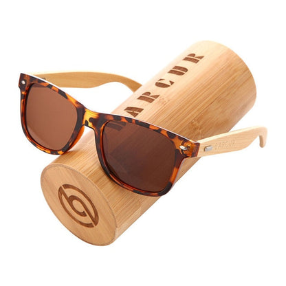 BARCUR Polarisierte Bambus Sonnenbrille Männer Holz sonnenbrille Frauen Marke Original Holz Gläser Oculos de sol masculino
