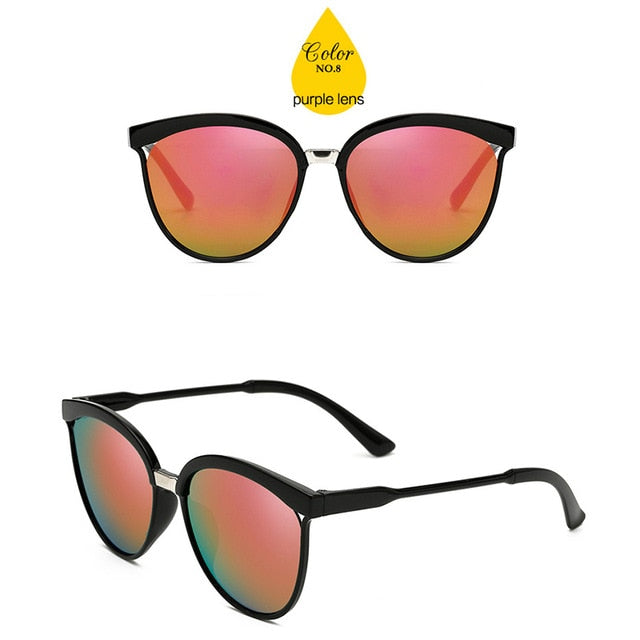 LeonLion Candies-Gafas De Sol De estilo ojo De gato para mujer, anteojos De Sol clásicos De plástico De lujo, estilo Retro, para exteriores