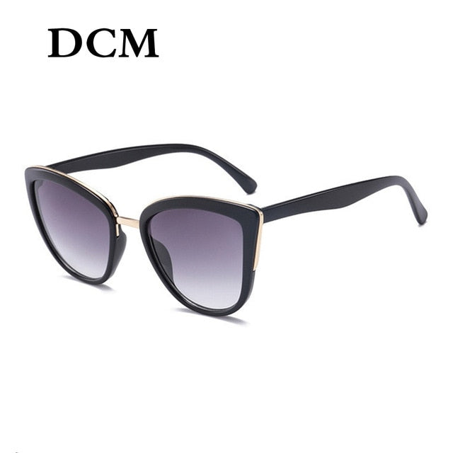 Slnečné okuliare DCM Cateye Dámske Vintage okuliare s gradientom Retro mačacie okuliare Slnečné okuliare Dámske okuliare UV400