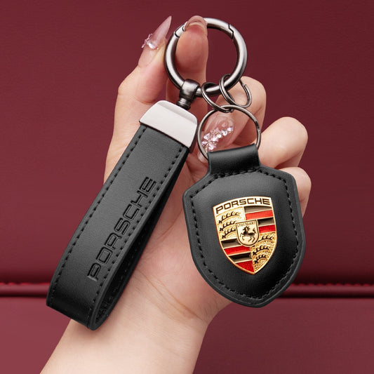 Fíor Leathar Porsche Keychain