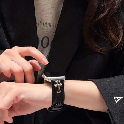 Cinturino per Apple Watch in pelle incrociata