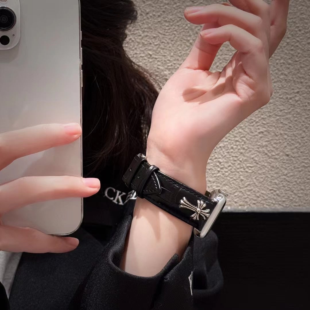 Cinturino per Apple Watch in pelle incrociata
