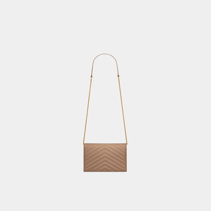 YL- Envelope Chain Wallet In Lambskin